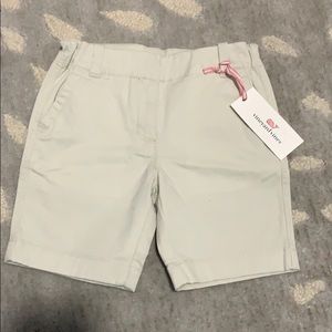 Khaki stretch twill shorts